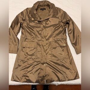 Jones New York Shimmering Tan Trench Coat